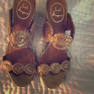 Jack Rogers Luccia slip on wedges.